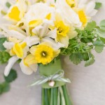 Jarní svatební kytice - narcis