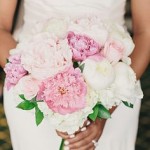Jarní svatební kytice - hortenzie